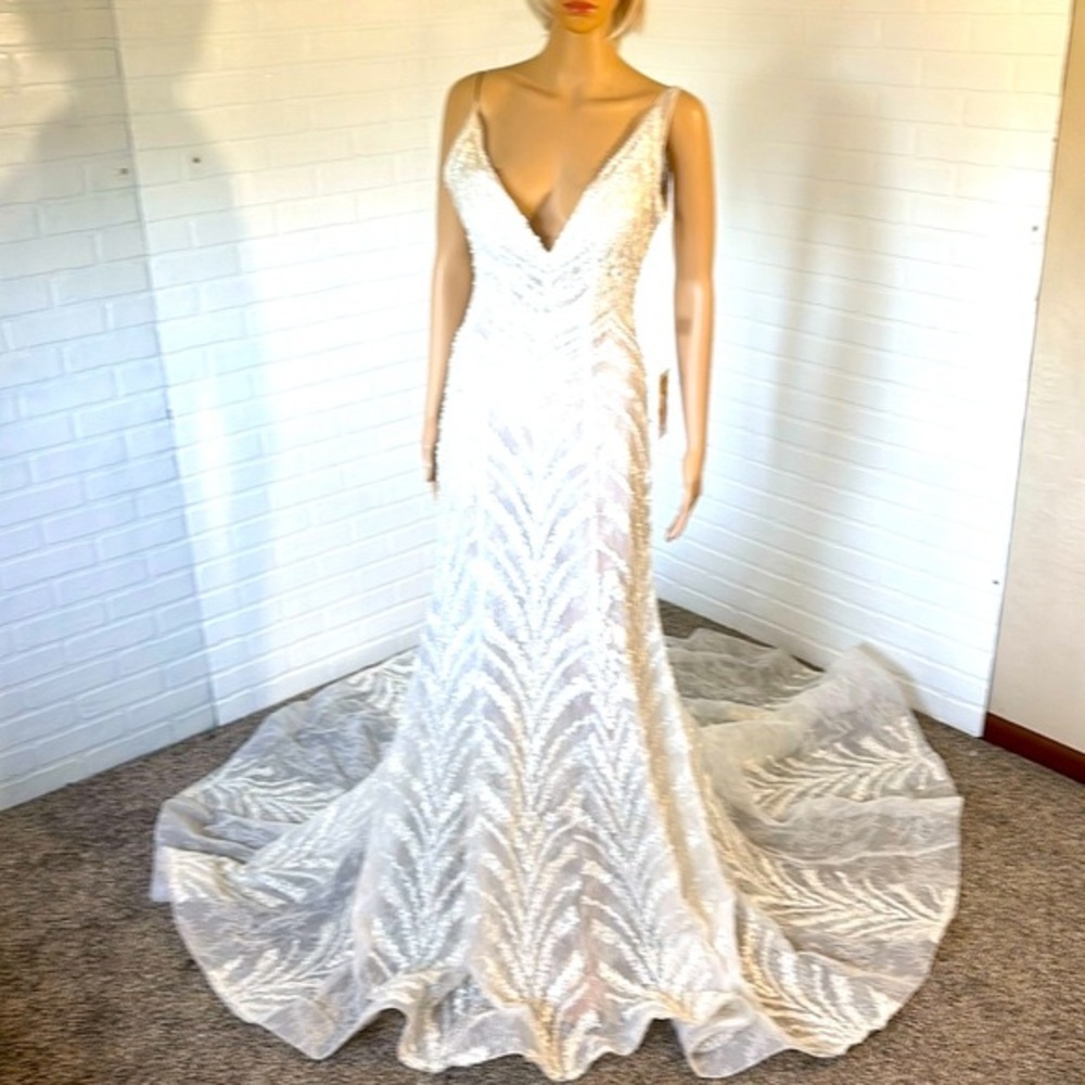 Elegant White Lace Gown